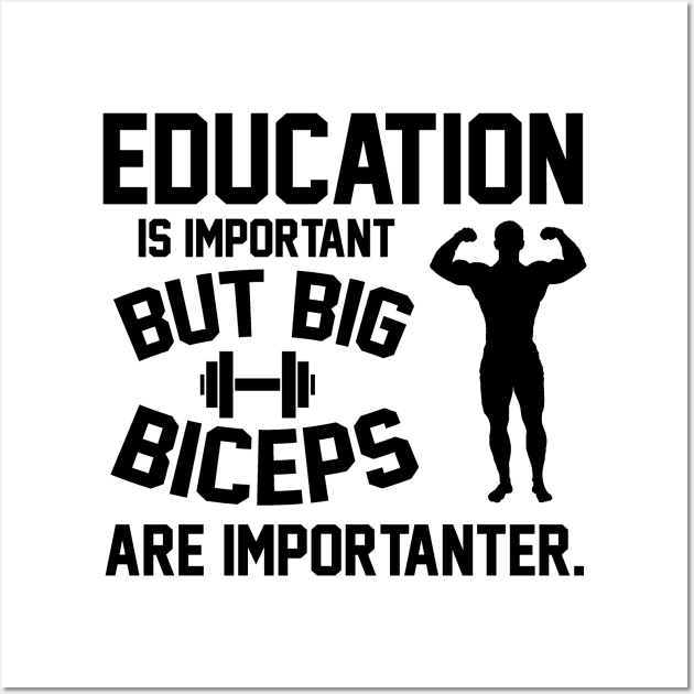 Biceps are importanter Wall Art by nektarinchen